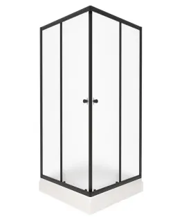 Душевой уголок Triton Вента Щ0000064629 90x90 см профиль чёрный стекло матовое